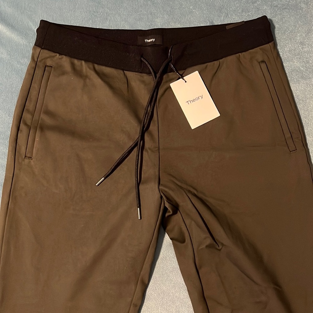 Theory Pants- Dark Olive Green- Size M